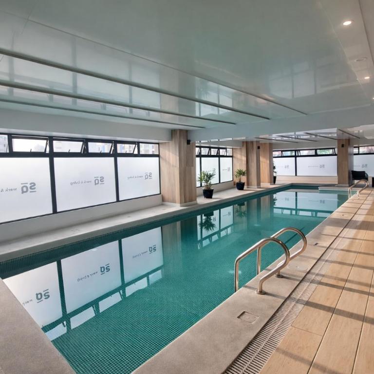 Modern Apartment with AC and Pool near Miraflores, Fast WiFi - One-Bedroom Apartment with City View - 8