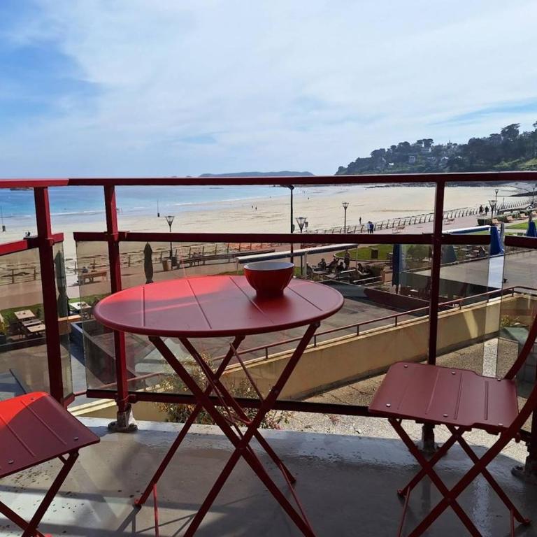 Appartement avec VUE MER EXCEPTIONNELLE plage de Trestraou à PERROS-GUIREC - Réf 510 - Apartment mit Meerblick - 19
