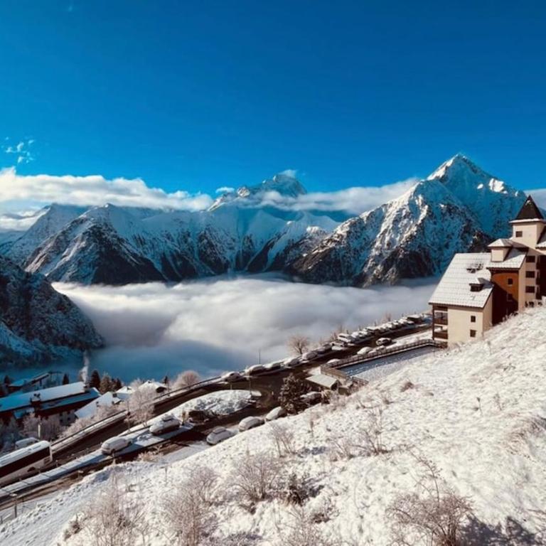 6 pers 1 Chambre Parking Accès pistes vue magnifique - Appartamento con 1 Camera da Letto, Balcone e Vista Montagna - 15
