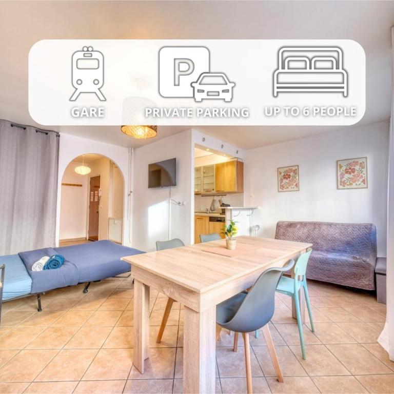Le nuage de la gare - Private parking - Appartement 1 Chambre - 12