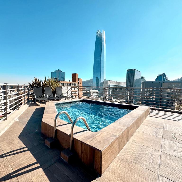 Barrio el Golf Departamento con Vista Costanera Center - Apartamento de 1 dormitorio - 2