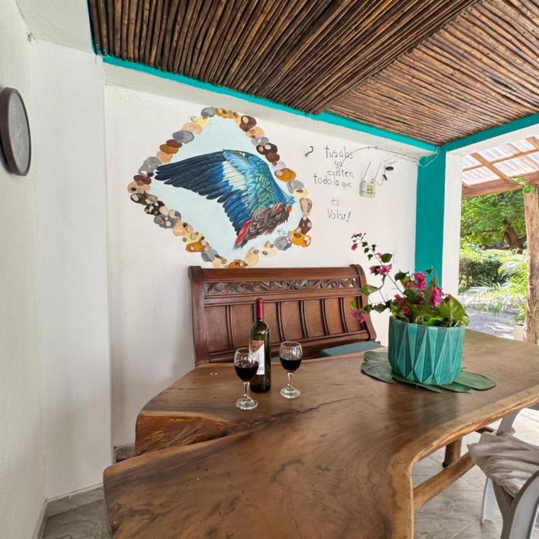 Cabaña privada con Jacuzzi a solo un minuto de la playa - One-Bedroom House - 16