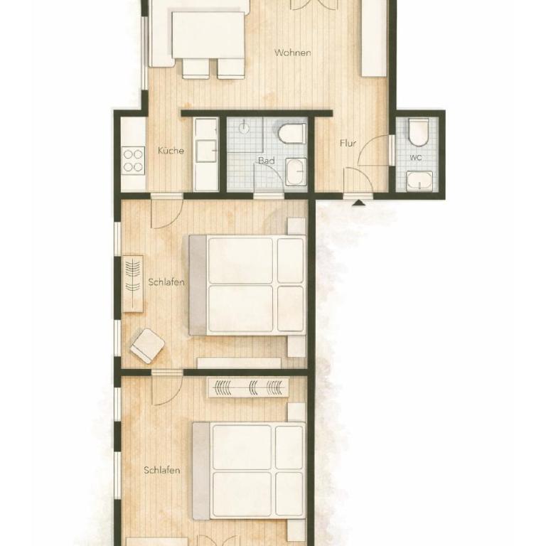 Haus Marienblick - Apartment mit 2 Schlafzimmern - 12
