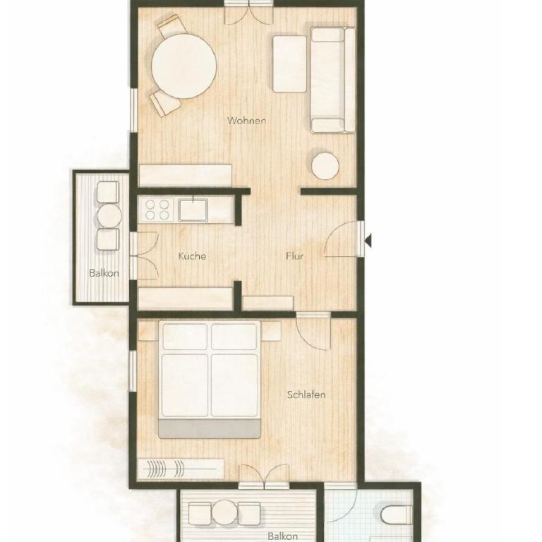 Haus Marienblick - Apartment mit 1 Schlafzimmer - 2
