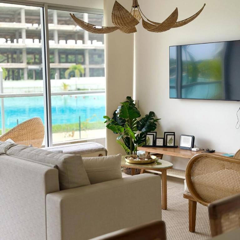 Comfort and Lagoon View at Baia Kristal Cartagena - Apartamento de 2 dormitorios con vistas a la piscina - 26