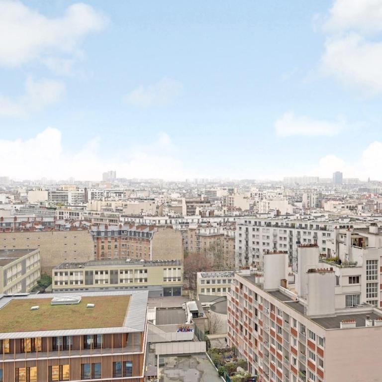 Eiffel Tower Grand Appartement 3 Chambres Panoramique Paris Vue with Parking & AC - Appartement Supérieur - Vue sur Ville - 11