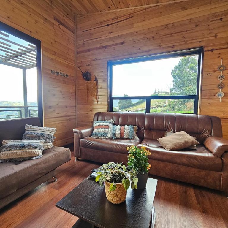 Cabaña Entre montañas La Calera - Two-Bedroom House - 21