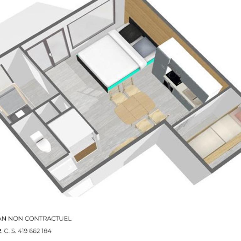 Studio rénové pour 4, ski aux pieds, La Croisette, Les Menuires - FR-1-452-230 - Studio - 22