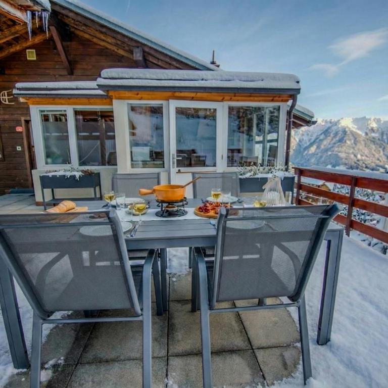 Chalet spa avec terrasses et vue panoramique - Apartment mit 2 Schlafzimmern - 46