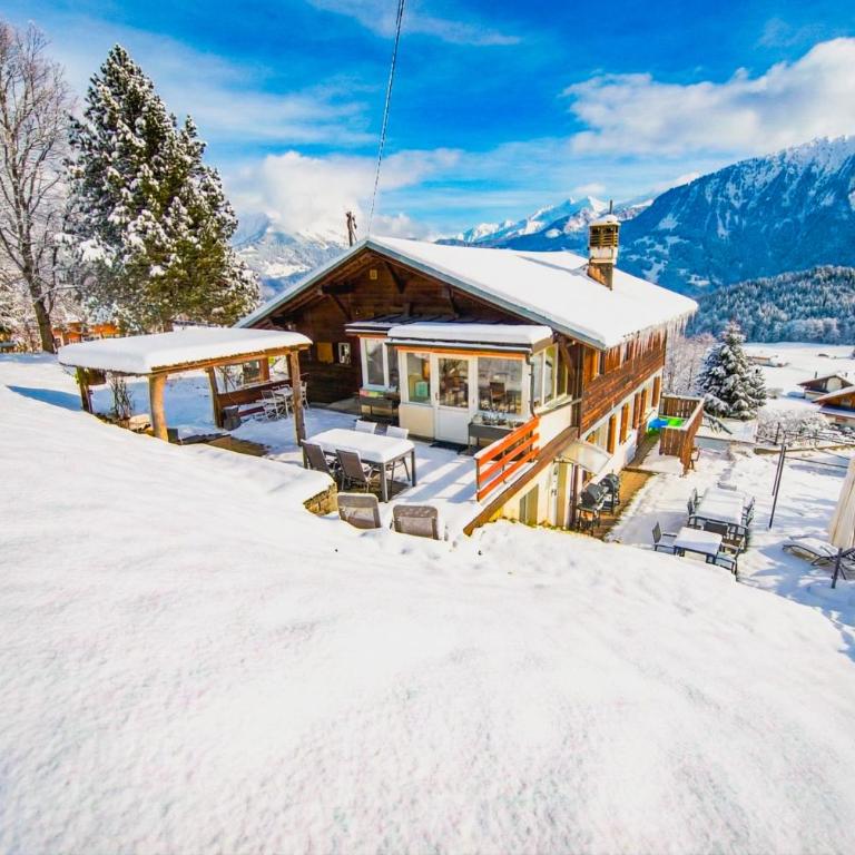 Chalet spa avec terrasse et vue alpine - Apartment mit 2 Schlafzimmern mit Balkon und Terrasse - 23