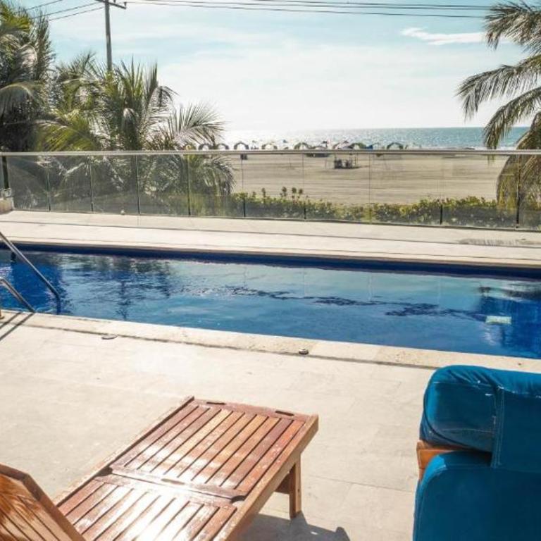 Luxury apartment sea view with pool- central 12 min from the city center - Two-Bedroom Apartment - 54