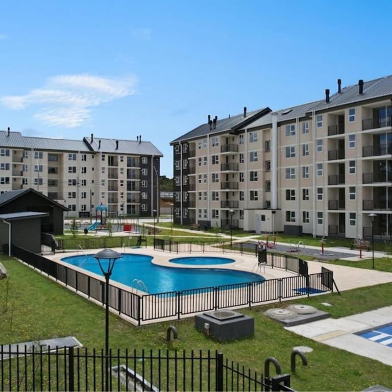 Departamento piscina y estacionamiento en condominio Villarrica - Apartamento de 2 dormitorios - 1