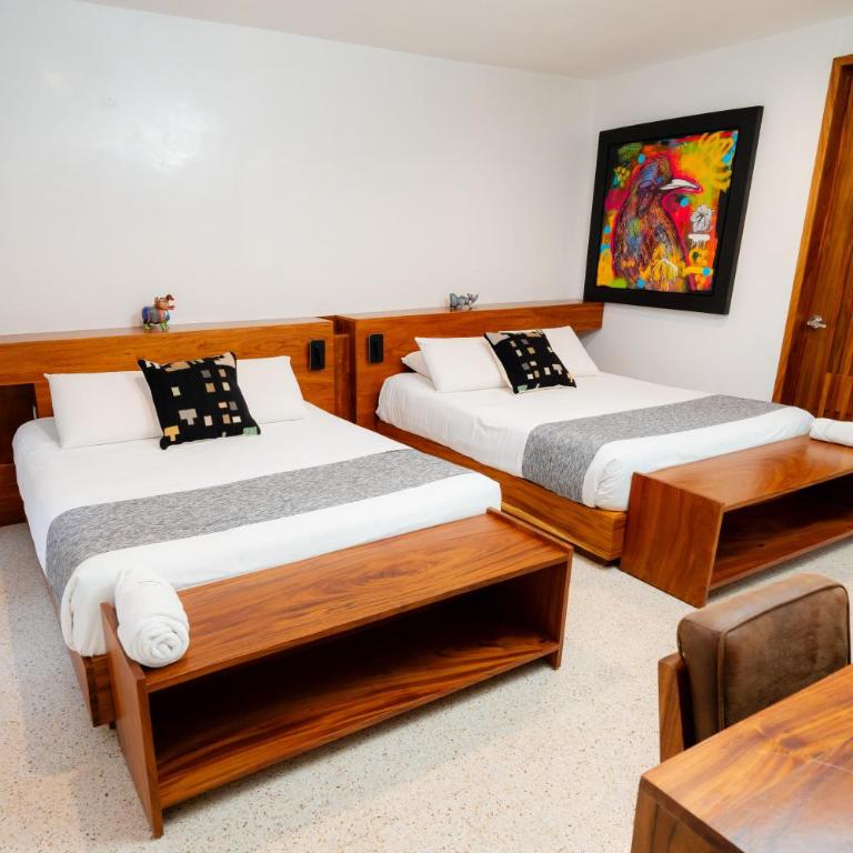Hotel Casa de Arte Oaxaca - Habitación Doble Pequeña - 2 camas - 6