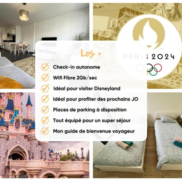 L'Ambre - T2 Lumineux - Parking, RER A, Disneyland - Appartamento - 32