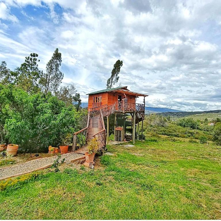 Glamping Entre Nubes Amatista Villa de Leyva - Deluxe Bungalow with Garden View - 13