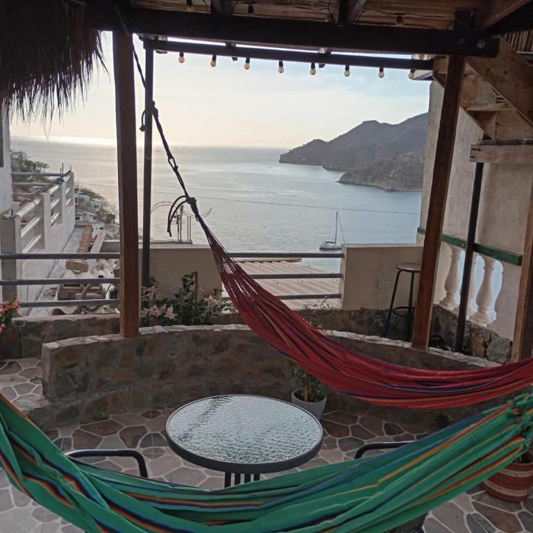 Casa Amplia con vista al mar Taganga - Apartamento con vistas y balcón - 15