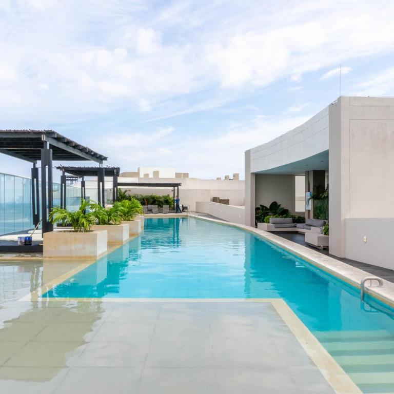 Apto con vista al mar, piscinas, Jacuzzis y Club de Playa en Reserva del Mar - Apartment with Sea View - 5
