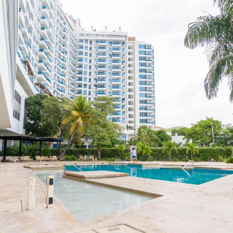 Apto con vista al mar, piscinas, Jacuzzis y Club de Playa en Reserva del Mar - Apartment with Sea View - 39