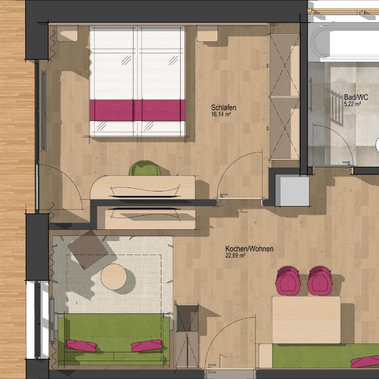 Hotel Dominic - Apartment mit 1 Schlafzimmer - 7