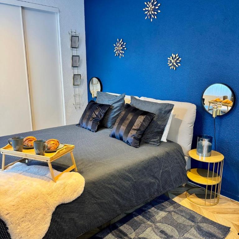 Évasion Bleu Champagne & son Parking Privé - Deluxe Studio mit Queensize-Bett - 15