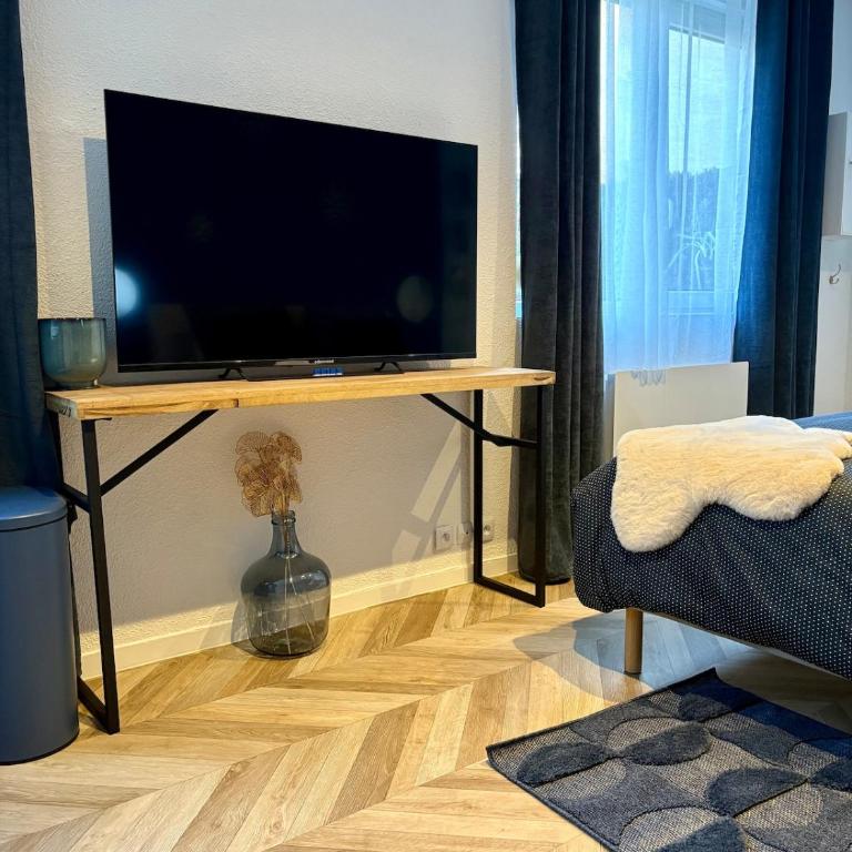 Évasion Bleu Champagne & son Parking Privé - Deluxe Studio mit Queensize-Bett - 7