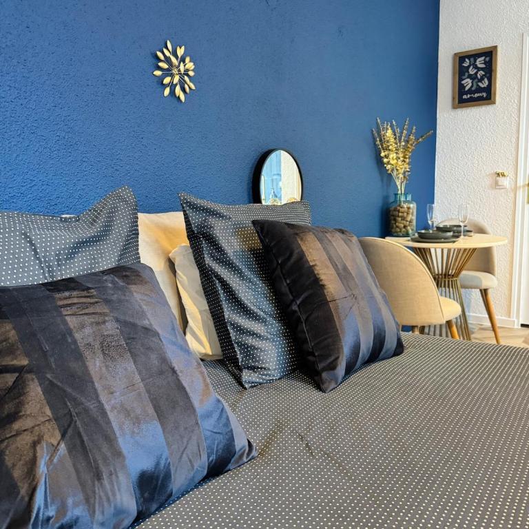 Évasion Bleu Champagne & son Parking Privé - Deluxe Studio mit Queensize-Bett - 18