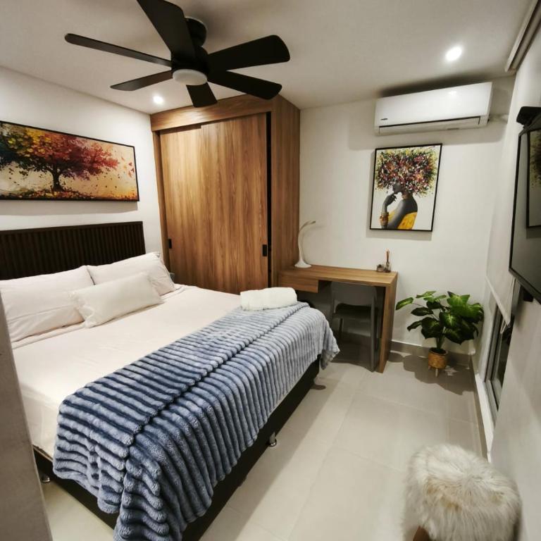 Apartamento cómodo de 3 habitaciones con piscina cerca al mar en Cartagena - Three-Bedroom Apartment with Water View - 20