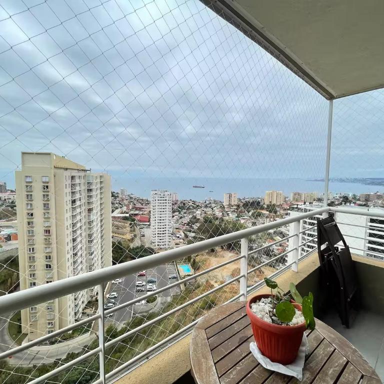 Vista al océano en Recreo, a pasos de Viña - Three-Bedroom Apartment - 4