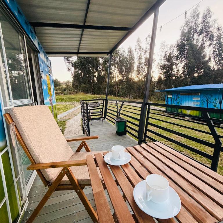 Sendero Nativo Glamping - Habitación Doble con vistas a las montañas - 2 camas - 2