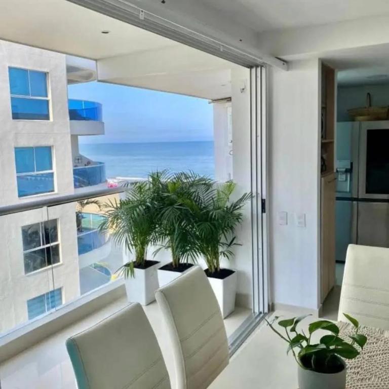 Hermoso apto vista al mar, entrada a la playa, Porto Vento Morros Cartagena, aire acondicionado - Apartamento de 3 dormitorios - 3