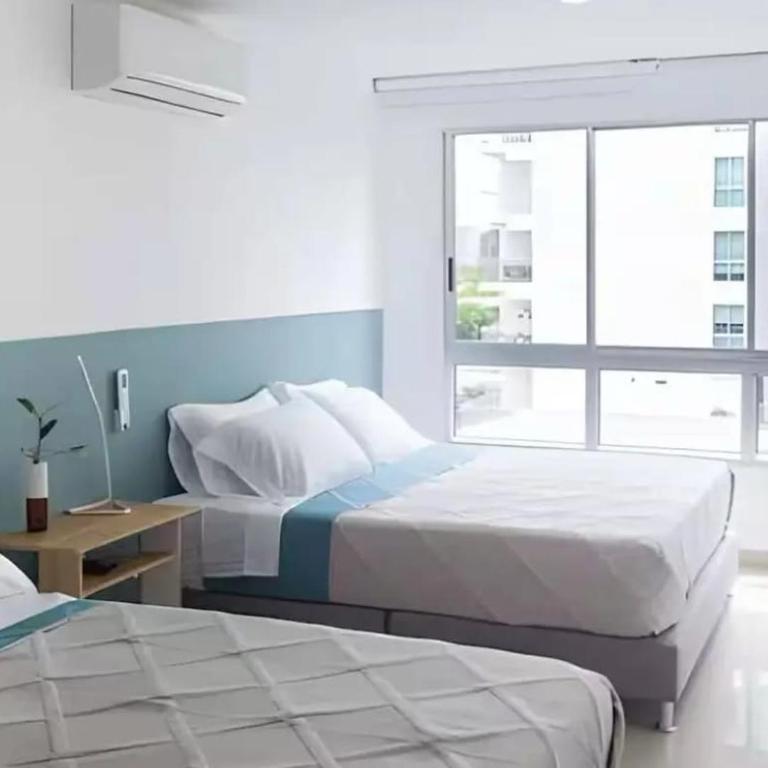 Hermoso apto vista al mar, entrada a la playa, Porto Vento Morros Cartagena, aire acondicionado - Apartamento de 3 dormitorios - 10