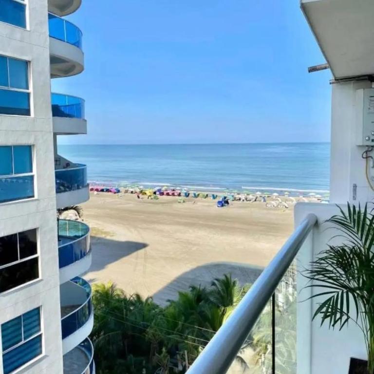 Hermoso apto vista al mar, entrada a la playa, Porto Vento Morros Cartagena, aire acondicionado - Apartamento de 3 dormitorios - 11