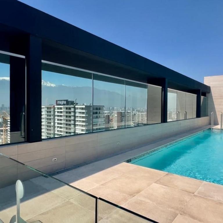 A pasos de Irarrázaval, AC, vista Andes, piscina rooftop - One-Bedroom Apartment - 1