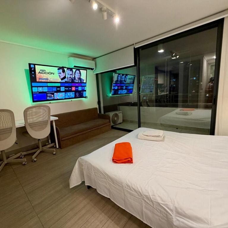 A pasos de Irarrázaval, AC, vista Andes, piscina rooftop - One-Bedroom Apartment - 19