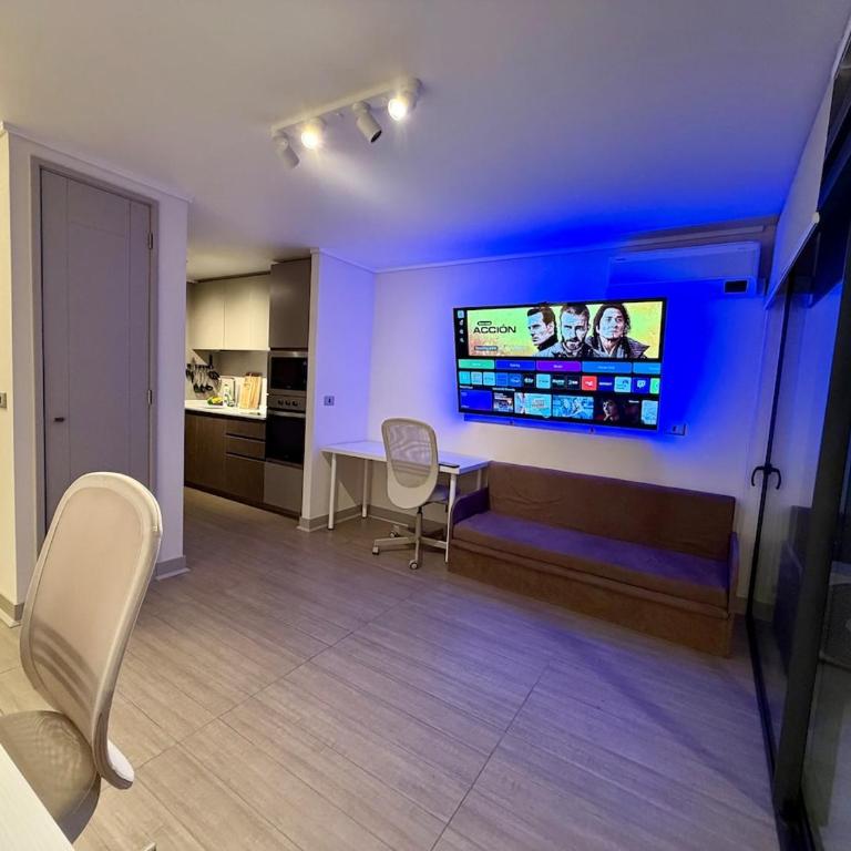 A pasos de Irarrázaval, AC, vista Andes, piscina rooftop - One-Bedroom Apartment - 33