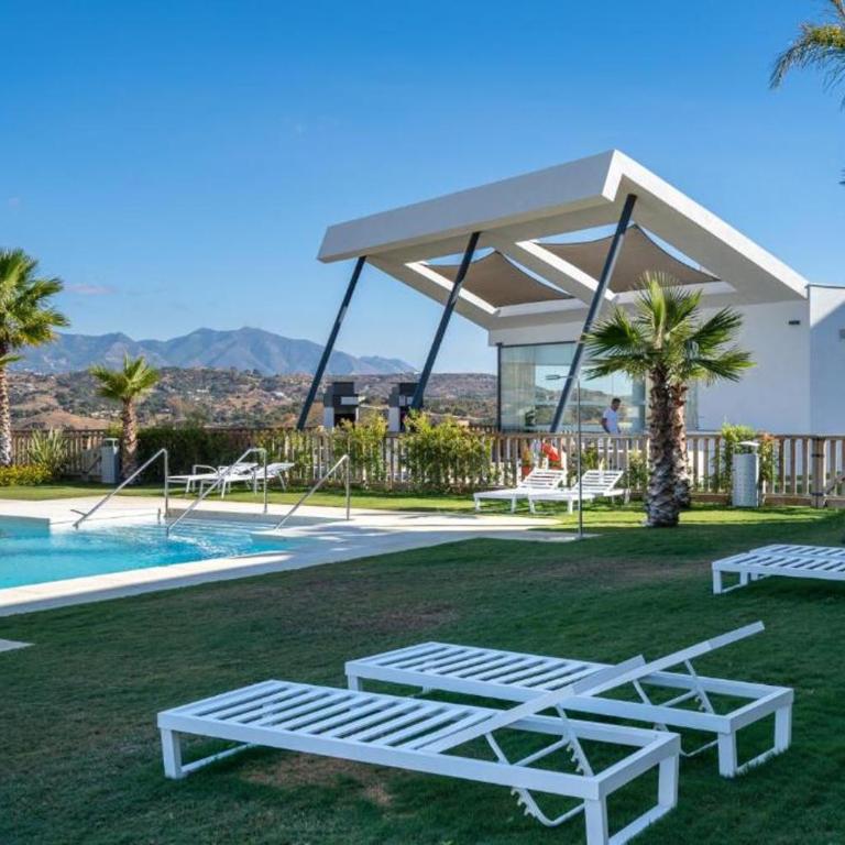 Brand New Pool view apartment Groundfloor 6p 2BR - La cala de Mijas - Casa Banderas - w Terrace and garden - close to Golf courts - Apartamento Deluxe de 2 dormitorios con vistas al jardín - 11
