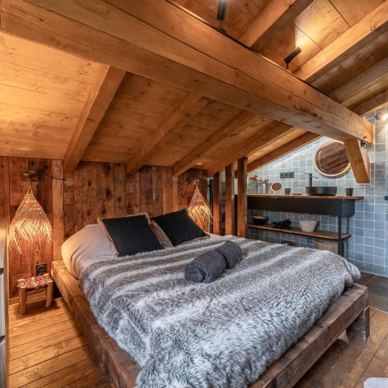 Chalet ski-in-out face au MontBlanc & Bain nordique - Chalet mit 2 Schlafzimmern - 44