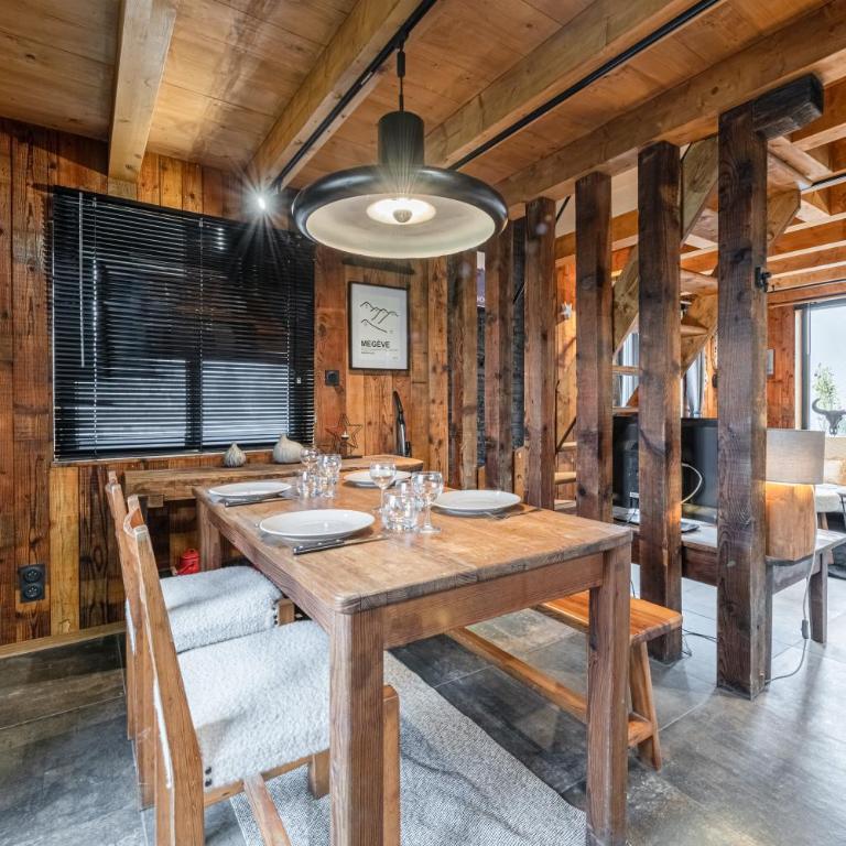 Chalet ski-in-out face au MontBlanc & Bain nordique - Chalet mit 2 Schlafzimmern - 12