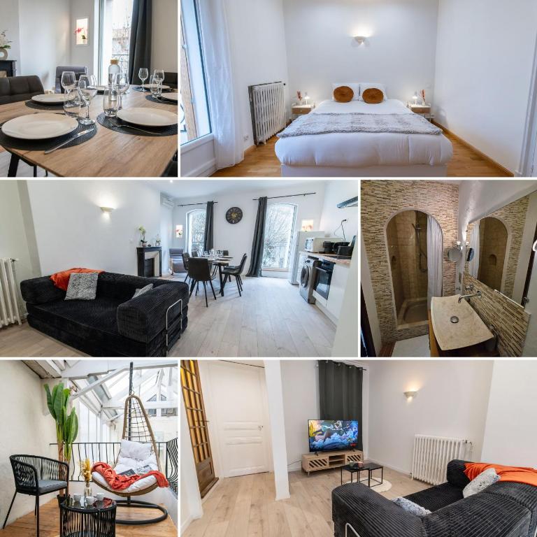 Loft Art Déco Terrasse Verrière Clim Lit king size - Appartement 2 Chambres - 20