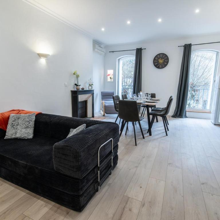 Loft Art Déco Terrasse Verrière Clim Lit king size - Appartement 2 Chambres - 36