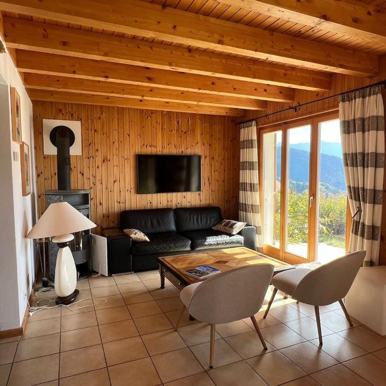 Chalet cosy plein sud proche Crans Montana et Anzère! Vue unique sur les Alpes - Chalet mit 3 Schlafzimmern - 11