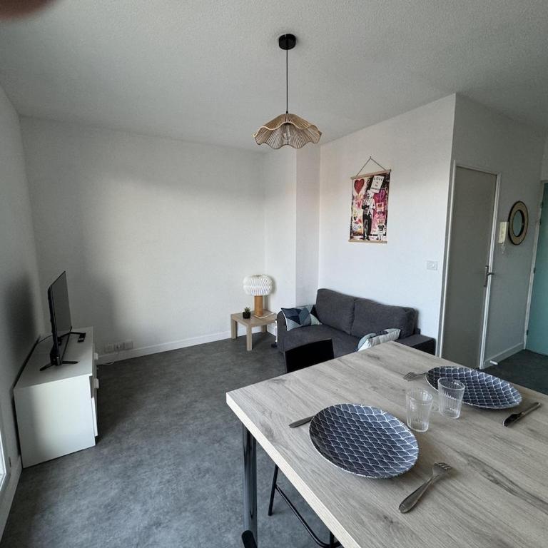 F2 neuf, centre ville, terrasse, WIFI, garage en option - Appartement - 4