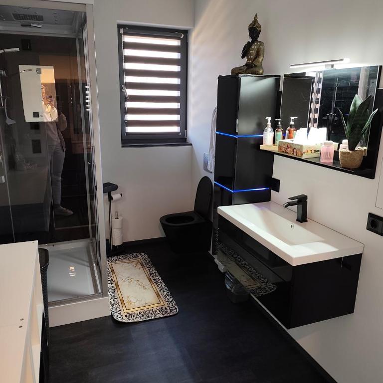 Stadt und See Nahes wohnen mit großer Terasse und Carport Parkplatz - Apartment mit 1 Schlafzimmer - 3