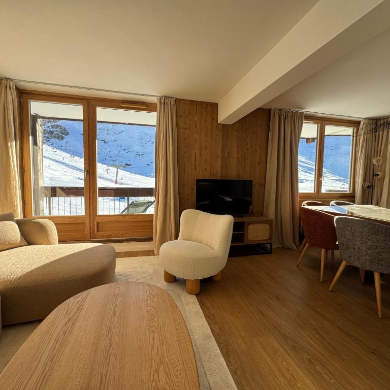 Appartement neuf et cosy les Tommeuses vue splendide, sur piste, Tignes Val Claret - Appartamento con 2 Camere da Letto e con Vista Montagna - 6