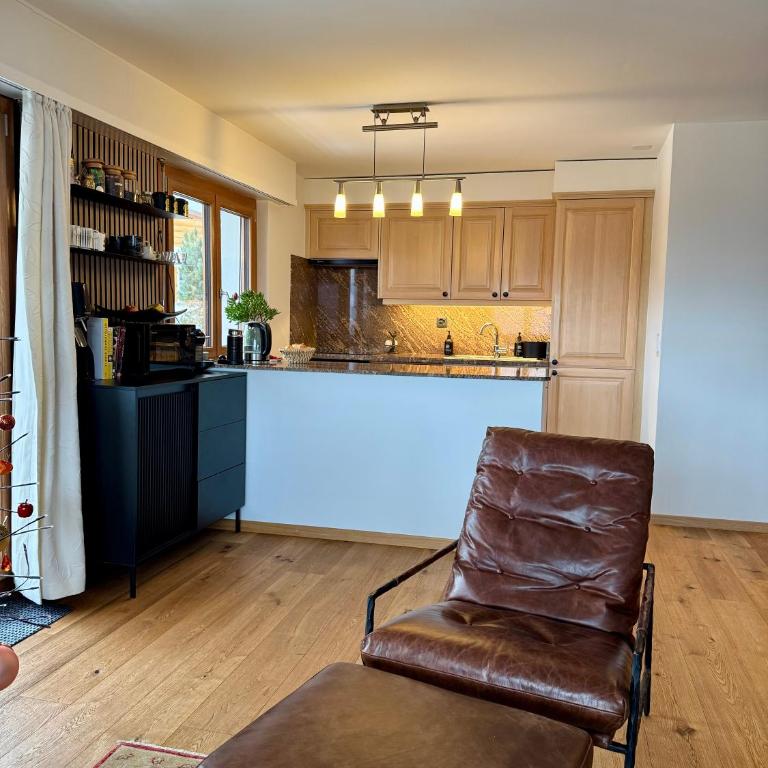 2 bed ski in out apartment La Tzoumaz Verbier - Apartment mit 1 Schlafzimmer - 12