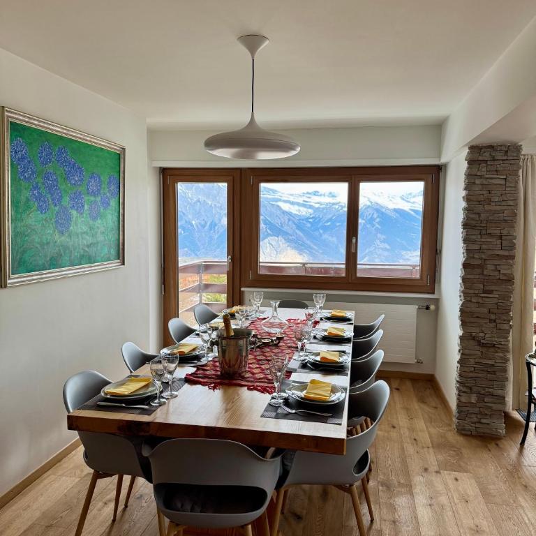 2 bed ski in out apartment La Tzoumaz Verbier - Apartment mit 1 Schlafzimmer - 11
