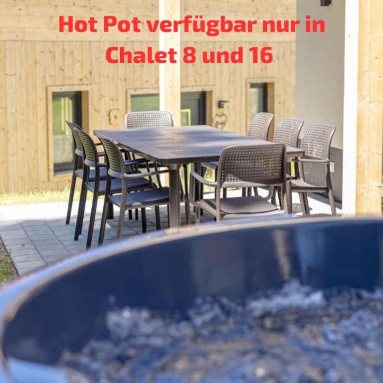 Luxalps- Chalets Inzell- Sauna- Skifahren- Wandern- Natur- Chiemgau Card - Chalet No 8 & 16 mit Hot Pot - Chalet Nr. 8 mit Sauna und Hotpot ohne Pool bis zu 8 Personen - 25