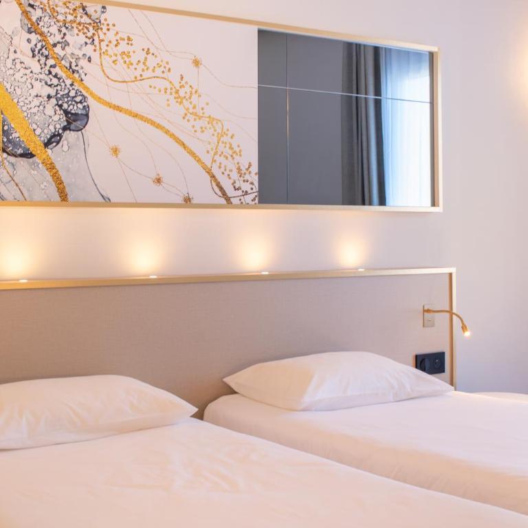 Brit Hotel Cahors Centre - Le Valentre - Chambre Lits Jumeaux Confort - 9