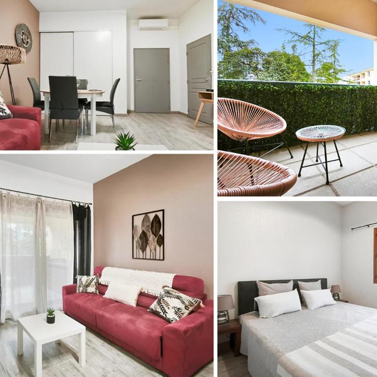 T2 moderne Centre ville, terrasse et parking privé - Appartement 1 Chambre - 18