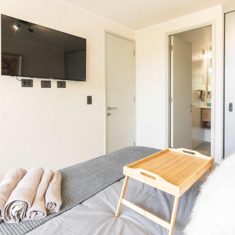 HOM I 2D2B Full equipado, Estacionamiento, Wifi, Gimnasio, Santiago Centro - Apartment - 9